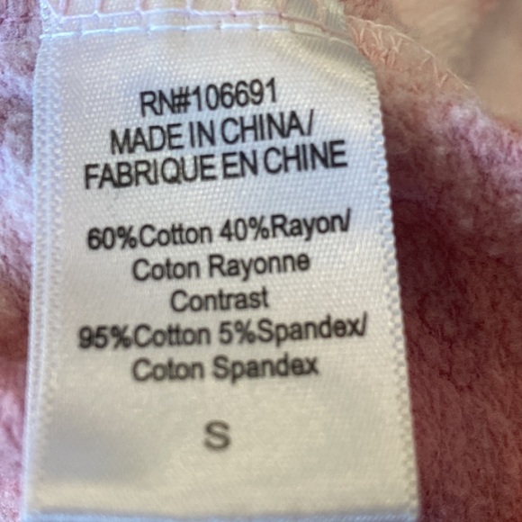 Young Fabulous & Broke Cropped Pink Tie Dye Hooded Sweatshirt - Picture 8 of 13